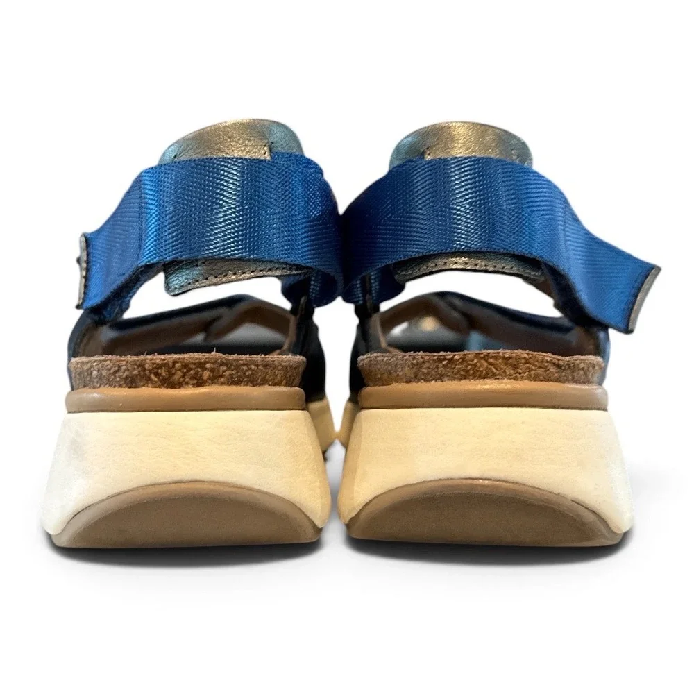 Naot Metallic Platform Sport Sandals